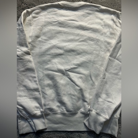 SOLD- NOT AVAILABLE Champion Reverse Weave White Crewneck Sweatshirt - Picture 6 of 6
